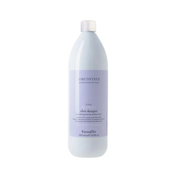 Champú plateado para cabello rubio Amethyste Blonde Farmavita 1L