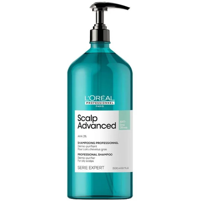 Champú purificante para cabello graso avanzado Scalp Advanced de L’Oréal Professionnel 1,5 l