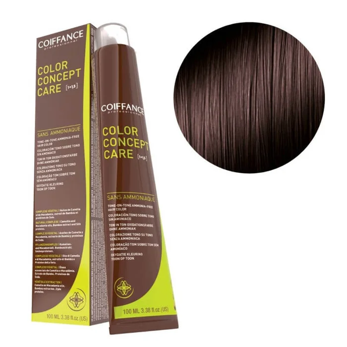 Color Concept Care Coloración 4.15 Castaño Ceniza Caoba Peluquería 100ml