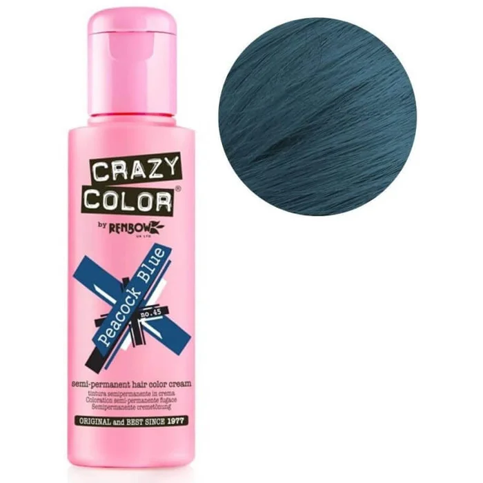 COLOR LOCO colorante semipermanente azul pavo real 100ML