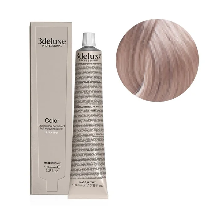 Coloración 10.12 rubio platino ceniza irisado 3Deluxe 100ml