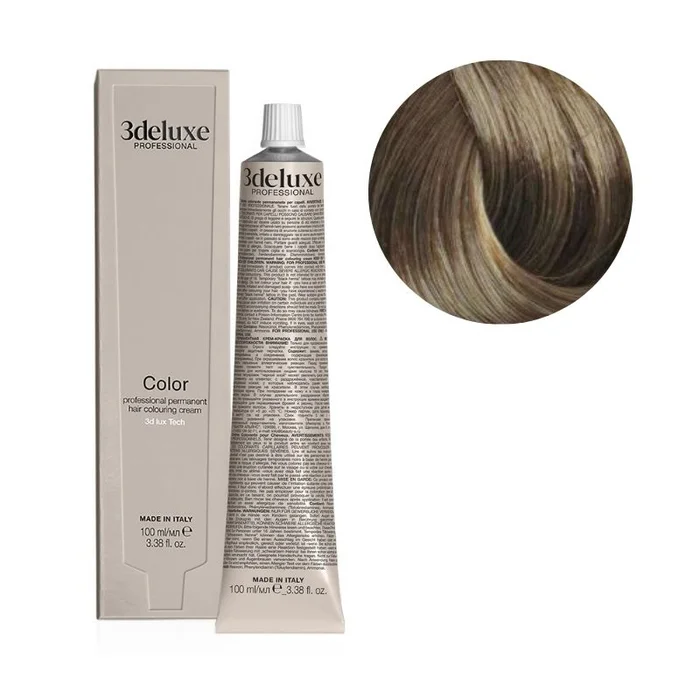 Coloración 7.82 rubio medio marrón irisado 3Deluxe 100ml