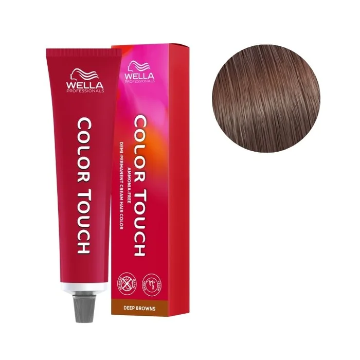 Coloración Color Touch Deep Browns Rubia Media Castaño Caoba 7/75 Wella 60ml