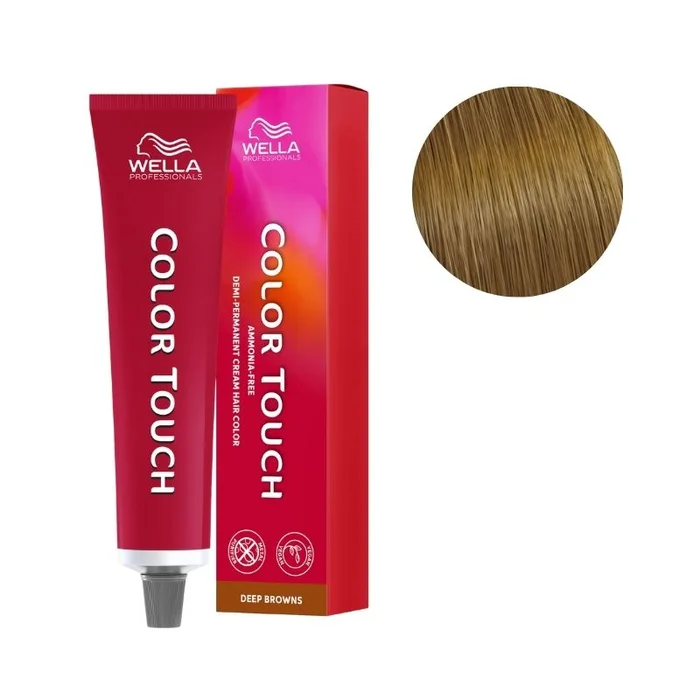 Coloración Color Touch Deep Browns Rubio Claro Marrón Dorado 8/73 Wella 60ml