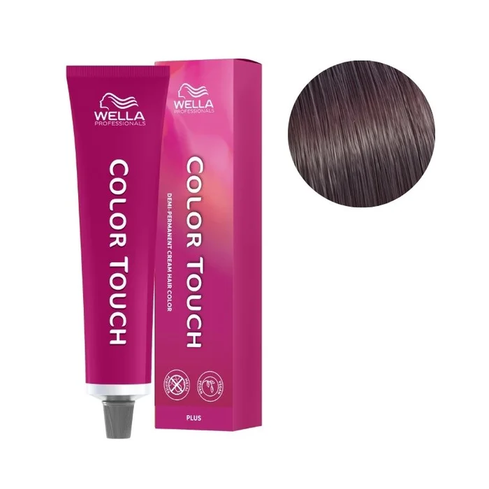 Coloración Color Touch Plus Castaño Claro Intenso Natural Violín 55/06 Wella 60ml.