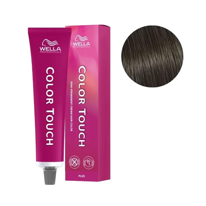 Coloración Color Touch Plus Castaño Intenso Natural Marrón 44/07 Wella 60ml