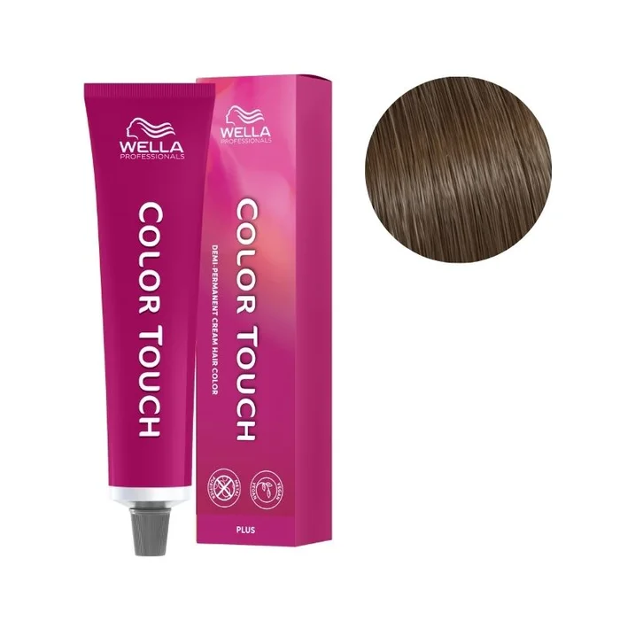 Coloración Color Touch Plus Rubio Oscuro Intenso Natural Marrón 66/07 Wella 60ml