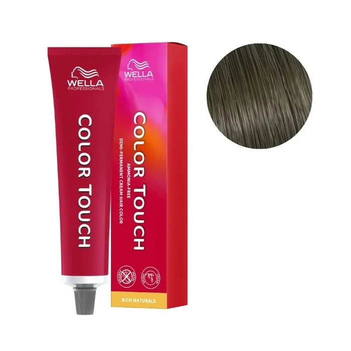 Coloración Color Touch Rich Naturals Castaño Claro Ceniza 5/1 Wella 60ml