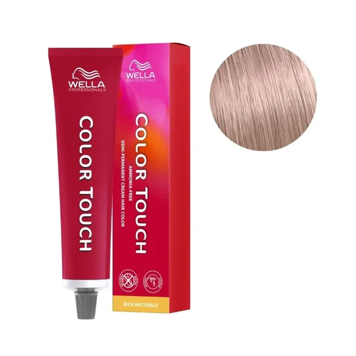 Coloración Color Touch Rich Naturals Rubio Claro Dorado Caoba 8/35 de Wella, 60ml.