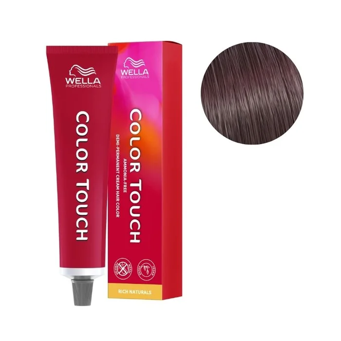 Coloración Color Touch Rich Naturals Rubio Oscuro Dorado Caoba 6/35 Wella 60ml