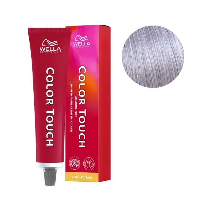 Coloración Color Touch Rich Naturals Rubios Medios Perlados Violáceos 7/86 de Wella, 60 ml.