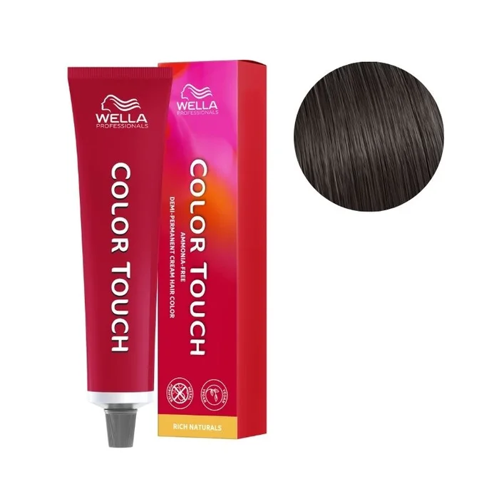 Coloración Color Touch Surreal 4/19 castaño medio ceniza ahumado Wella 60ML