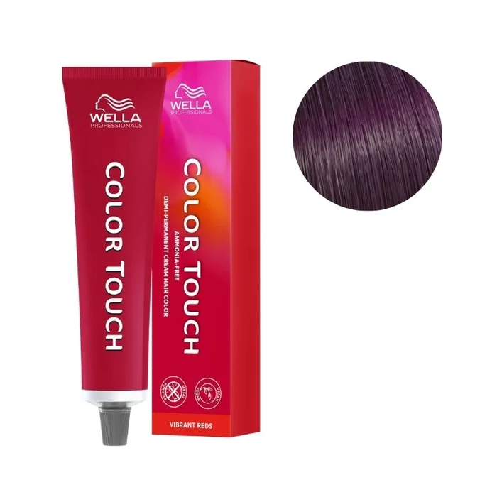 Coloración Color Touch Vibrant Reds Castaño Oscuro Violeta Intenso 3/66 Wella 60ml