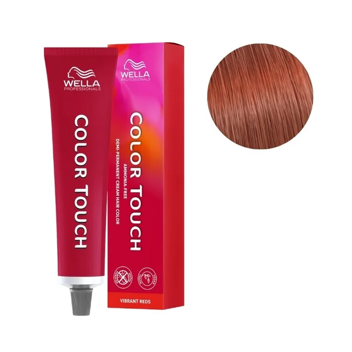 Coloración Color Touch Vibrant Reds Rubio Claro Cobre Ceniza 8/41 de Wella 60ml.