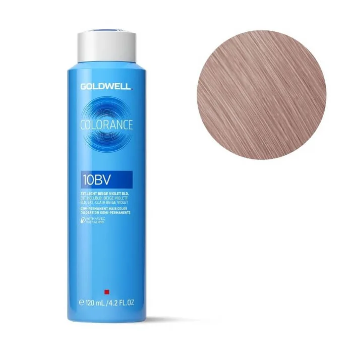 Coloración Colorance 10bv rubio extra claro beige violeta Goldwell 120ml
