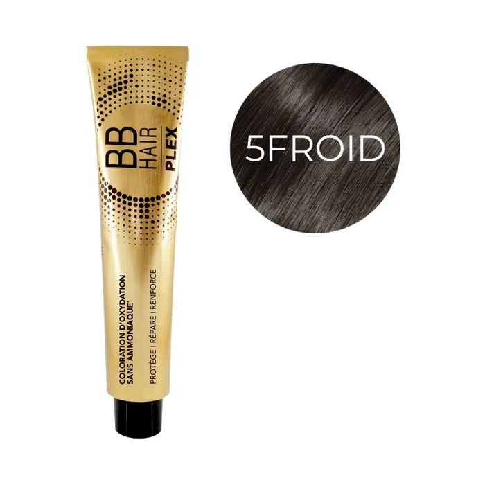 Coloración de oxidación BBHair Plex sin amoníaco n.°5 CASTAÑO CLARO NATURAL FRÍO Générik 100 ml