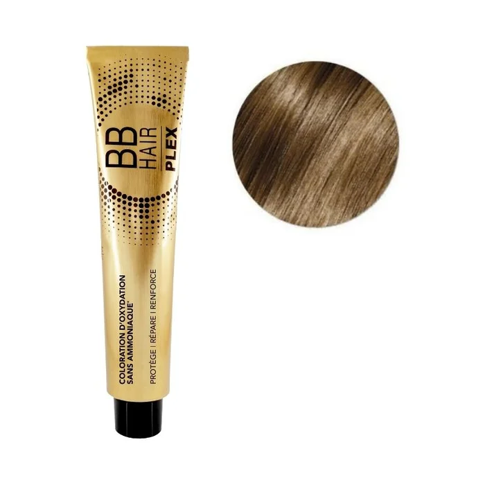Coloración de oxidación BBHair Plex sin amoníaco n.°7.3 Rubio Claro Dorado Générik 100ml