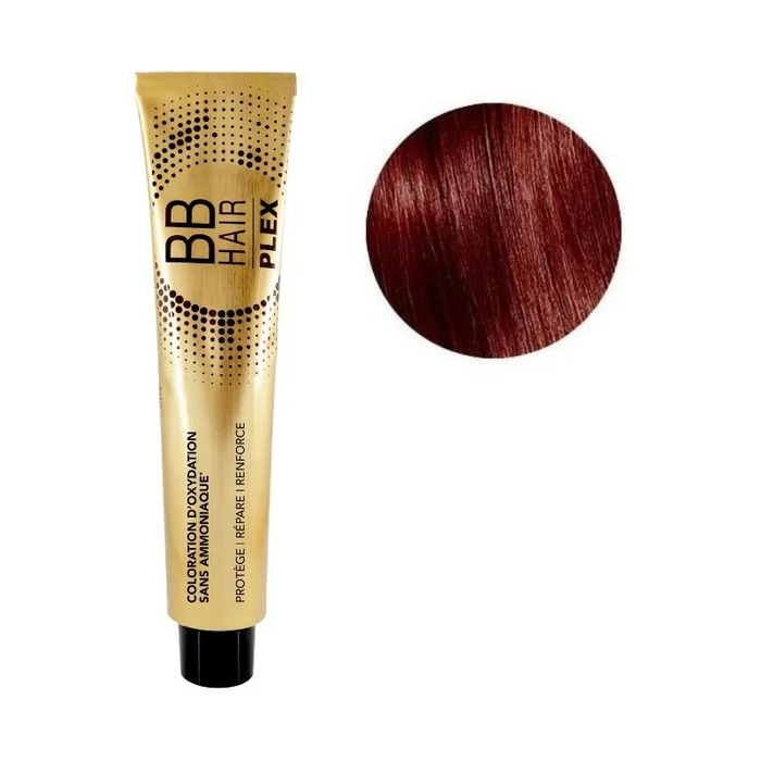 Coloración de oxidación BBHair Plex sin amoníaco n.º 7.66 Rubio Rojo Intenso Générik 100ml