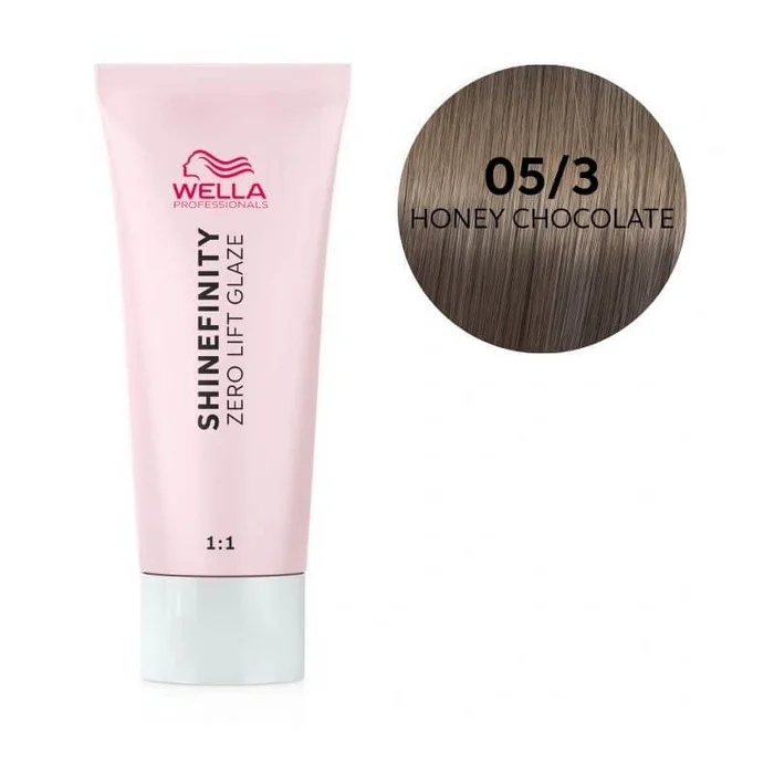 Coloración gloss Shinefinity 05/3 Honey Chocolate Wella 60MLSe trata de un tinte para el cabello de la marca Wella en el tono