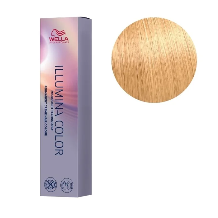 Coloración Illumina Color 10/34 Rubio muy muy claro dorado cobrizo Wella 60ML