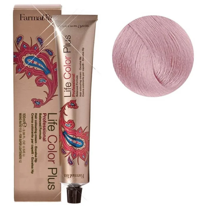Coloración Life Color 10.21 Rubio platino irisado ceniza Farmavita 100ML
