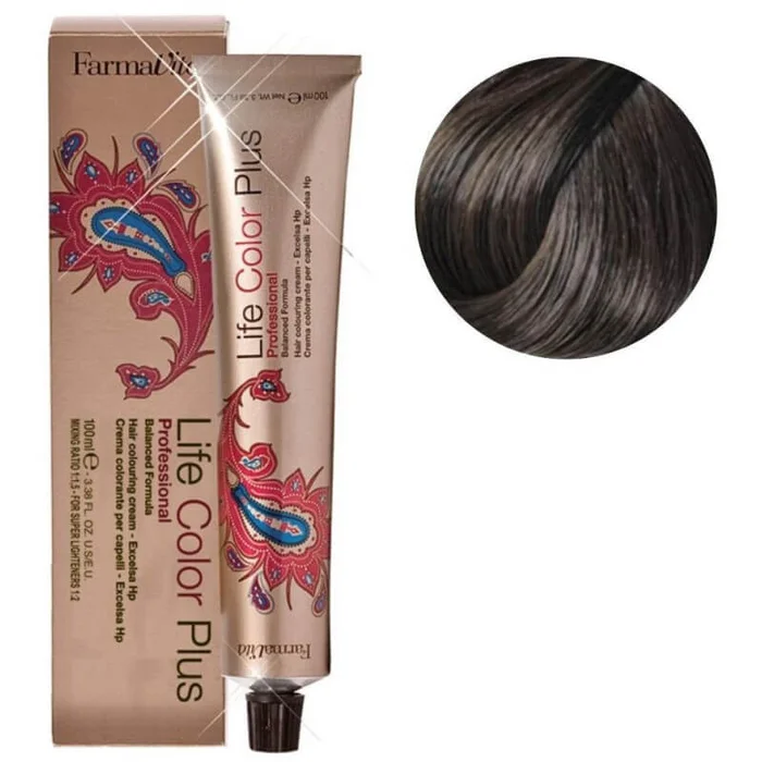 Coloración Life Color 6.07 Rubio Frío Oscuro Farmativa 100ML