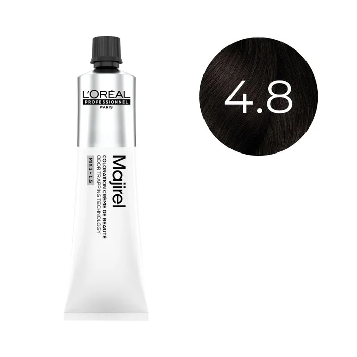 Coloración Majirel Castaño Moca 4.8 L’Oréal Professionnel 60ml