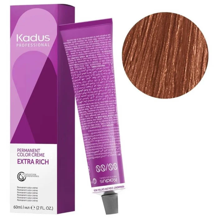 Coloración permanente 8/41 rubio ceniza cobrizo claro Kadus 60ML