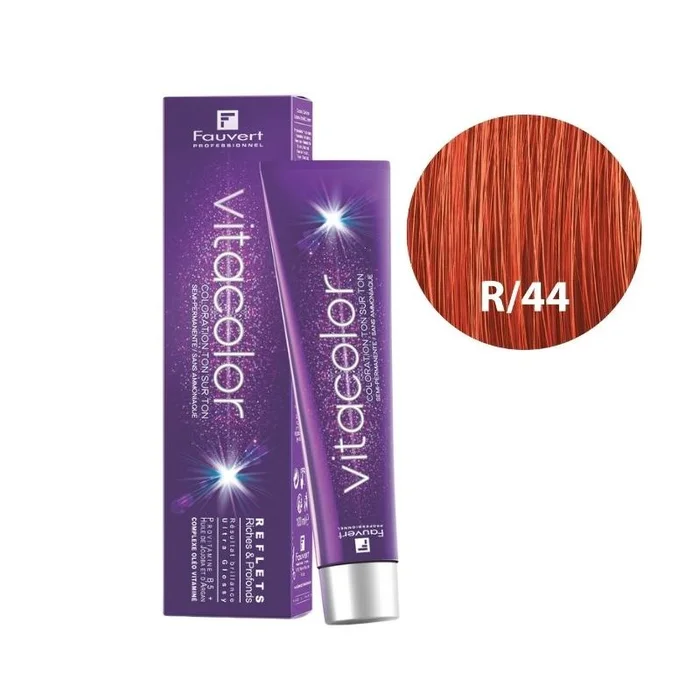 Coloración tono sobre tono Vitacolor Gloss R/44 cobrizo profundo Fauvert 100ML