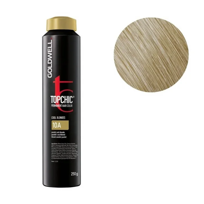 Coloración Topchic 10a rubio extra claro ceniza Goldwell 250ml