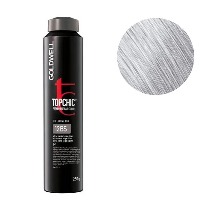 Coloración Topchic 12bs rubio ultra beige plateado Goldwell 250ml