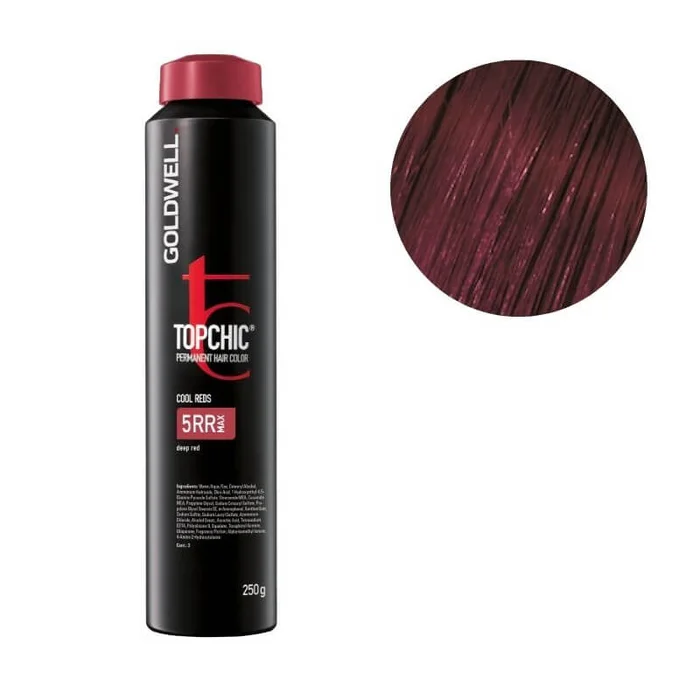 Coloración Topchic 5rr castaño claro rojo intenso Goldwell 250ml