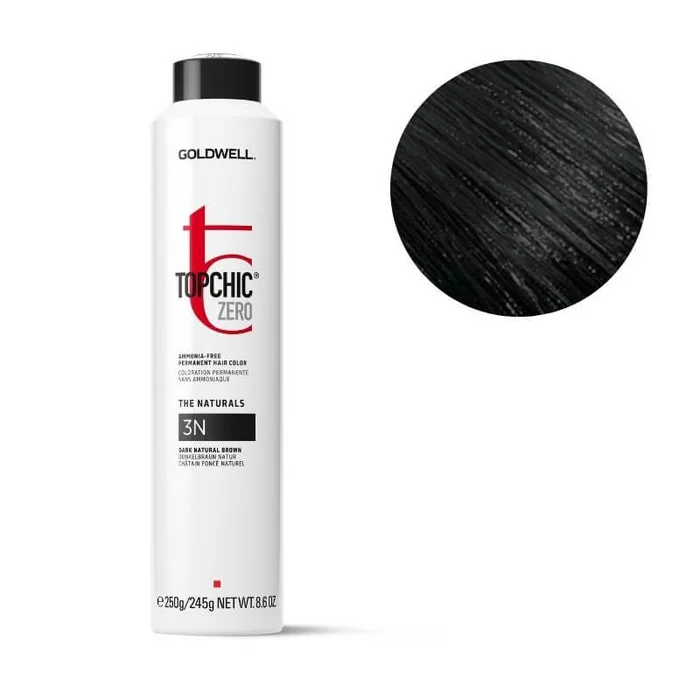 Coloración Topchic Zero 3n castaño oscuro Goldwell 250ml