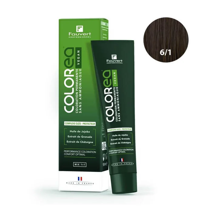 Coloración Vegana 6/1 rubio oscuro ceniza Fauvert Professionnel 100ml