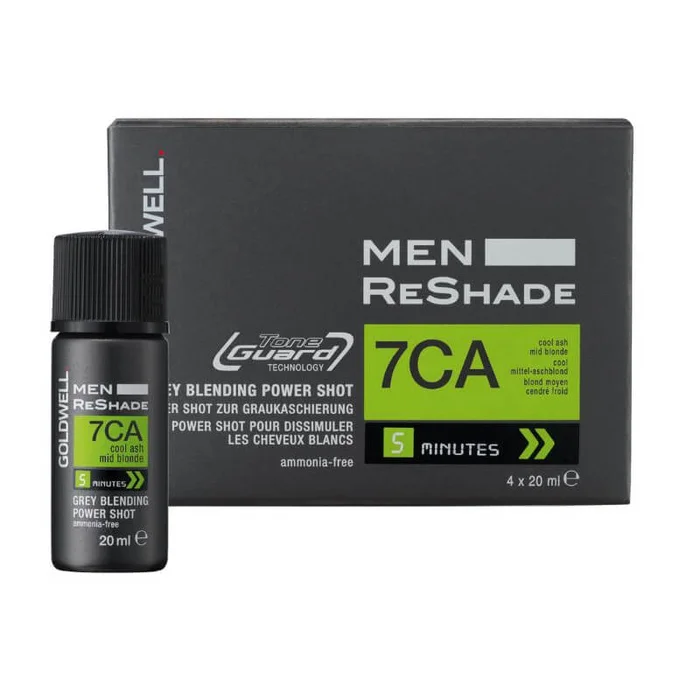 Coloration men reshade 7ca blond moyen cendré froid Goldwell 4 shots x 20ml
