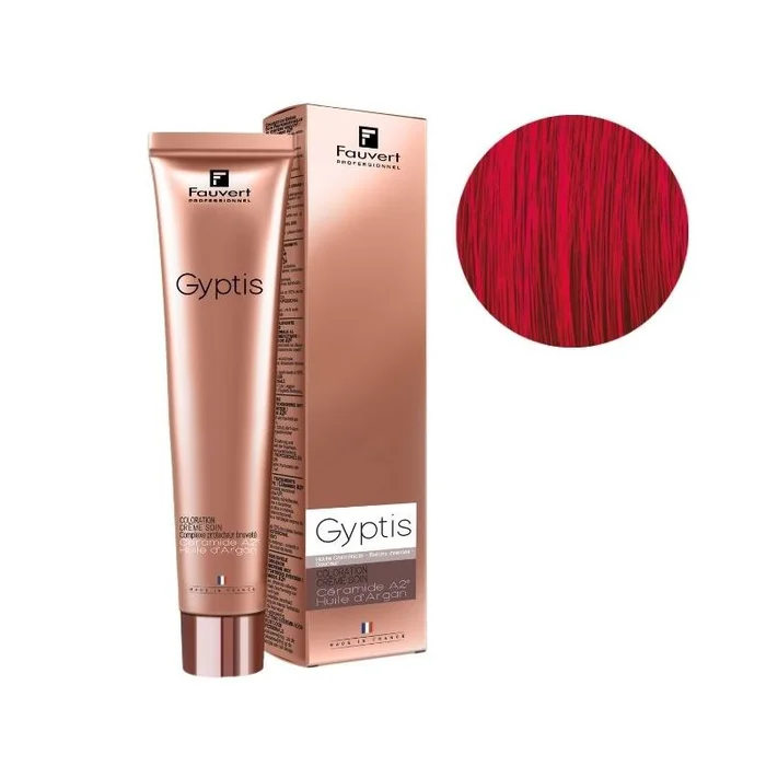 Crema de cuidado colorante Gyptis cromática roja.