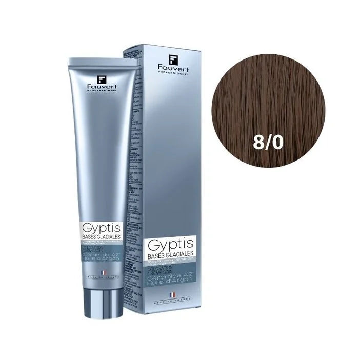 Crema de tratamiento colorante Gyptis n°8/0-C rubio claro frío glacial Fauvert 100ML