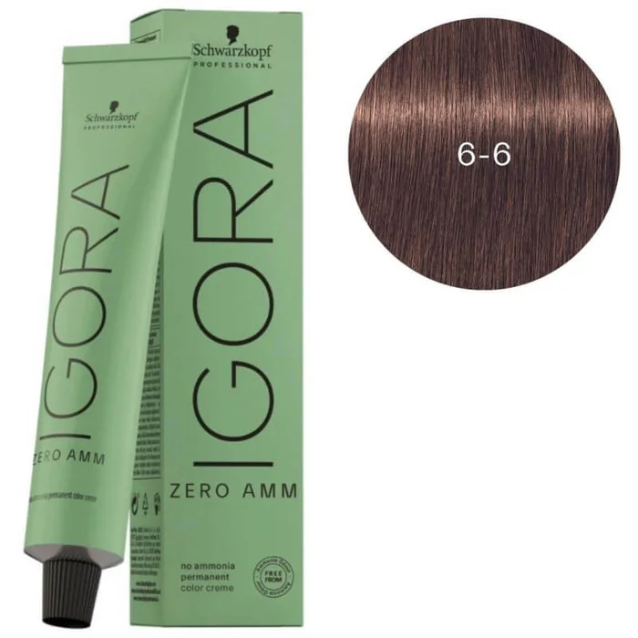 Igora Zero amm 6-6 Rubio oscuro castaño Schwarzkopf 60ML