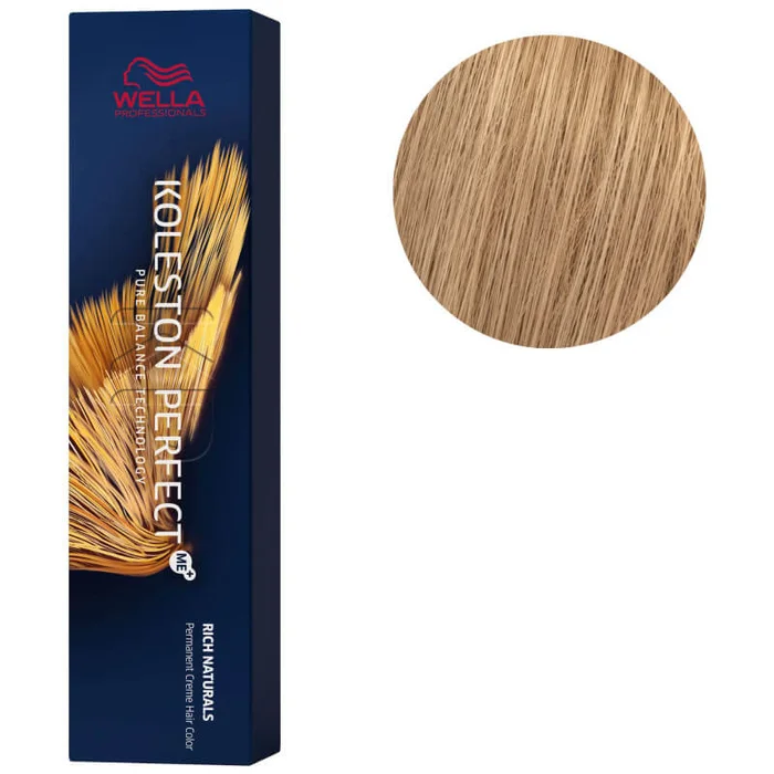 Koleston Perfect ME + 60 ML Wella 8/38 oro rubio claro con cuentas