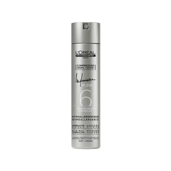 Laque fijación fuerte Infinium Pure Strong L’Oréal Professionnel 300ML comprimidos 500ML