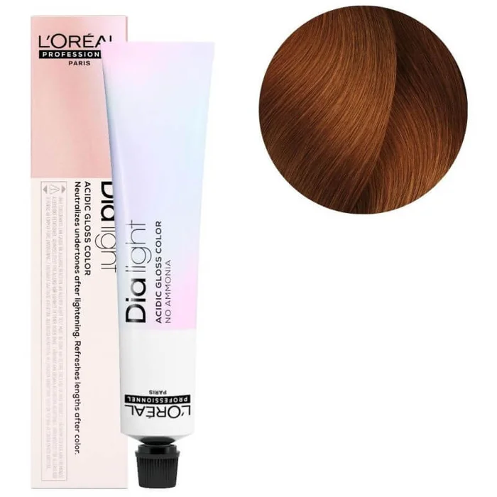 L’Oréal Professionnel rubio dorado cobrizo Dia Light color de cabello n ° 7.43 50ML