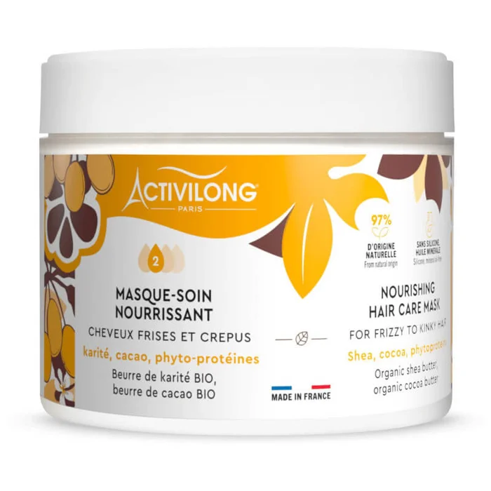 Mascarilla cuidado nutritiva con karité, cacao y fitoproteínas Activilong 300ML