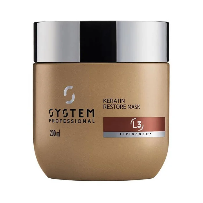 Mascarilla reconstructora para cabello normal a fino L3 System Professional LuxeOil 200ml