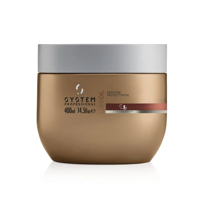 Masque reconstructeur cheveux épais L3 Luxeoil System Professional 400 ML