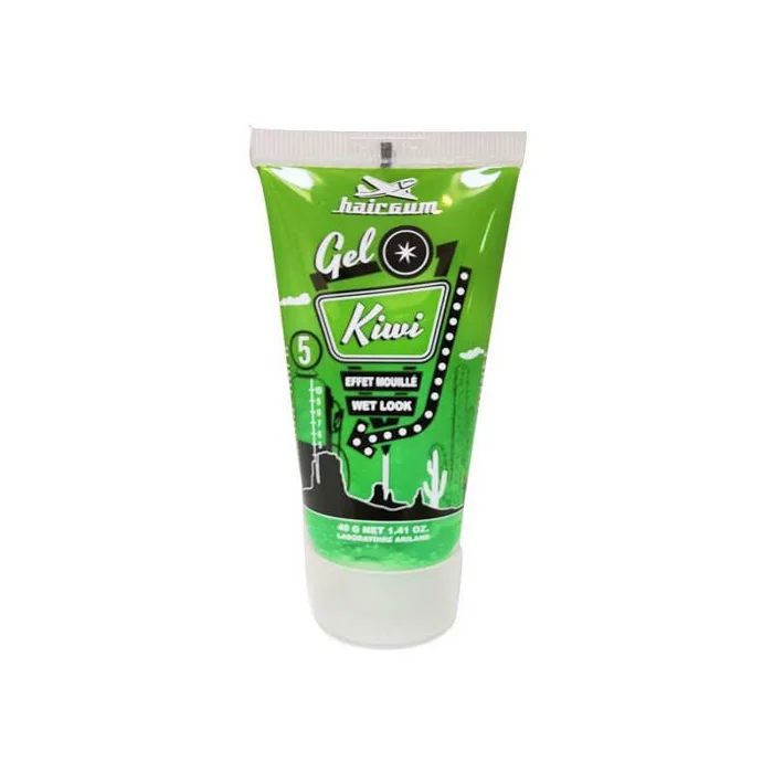 Mini gel fijador kiwi efecto mojado Hairgum 40 Gr