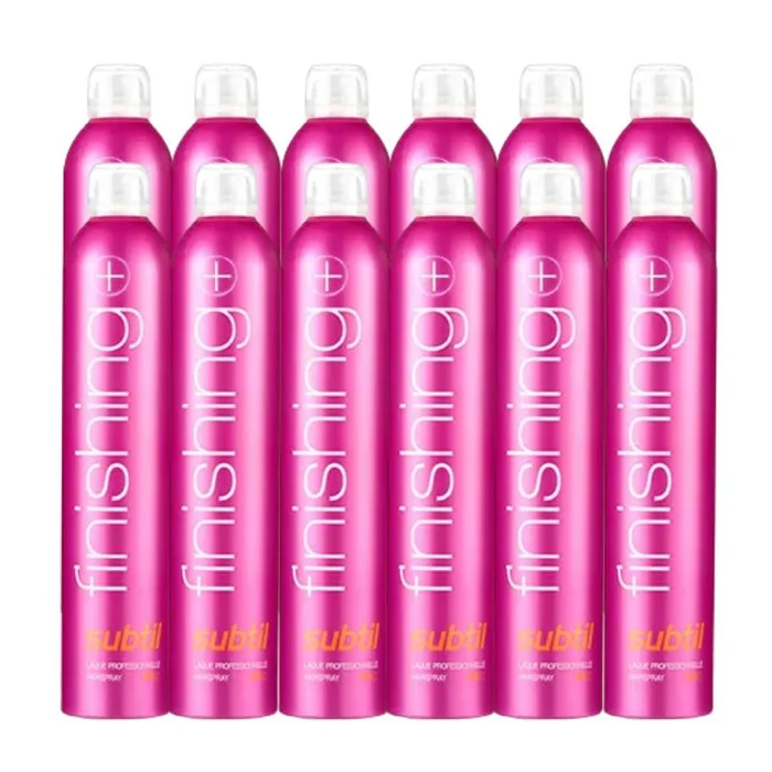 Pack 12 laques Finishing+ Subtil 500MLTranslated to Spanish:Pack de 12 lacas Finishing+ Subtil 500ML