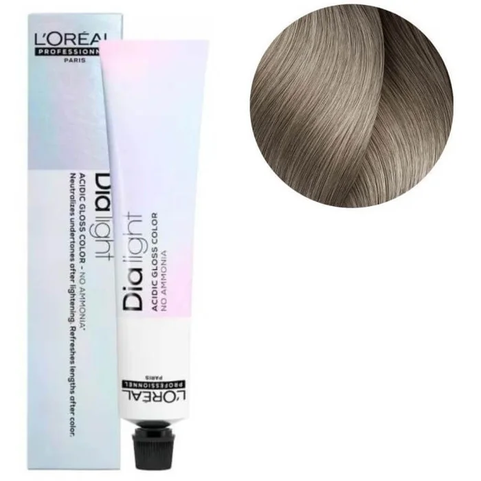 Tinte Dialight Pearls n°9.18 rubio muy claro milshake ash mocca L’Oréal Professionnel 50ML