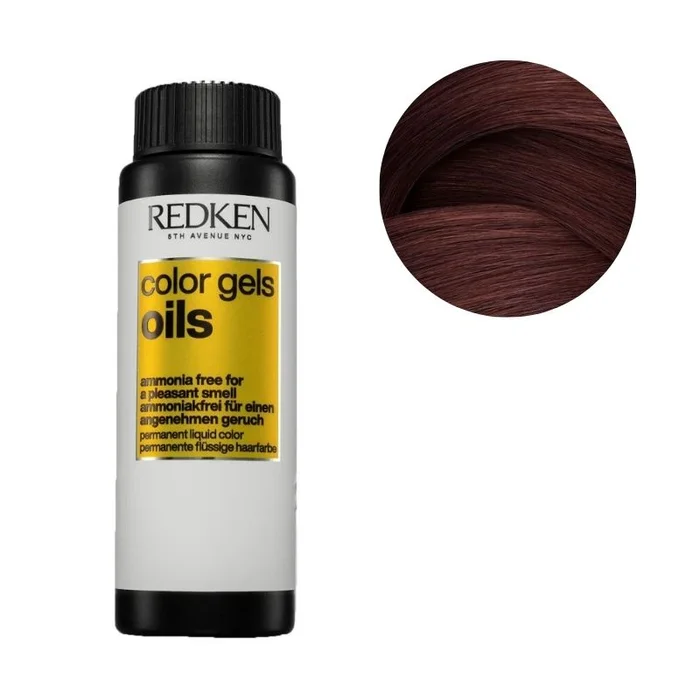 Tinte sin amoníaco 5BR brownstone Geles de color Aceites Redken 60ML